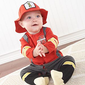 Baby Firefighter Layette Set