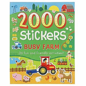 2000 Stickers: Busy Farm Activity and Sticker Book 