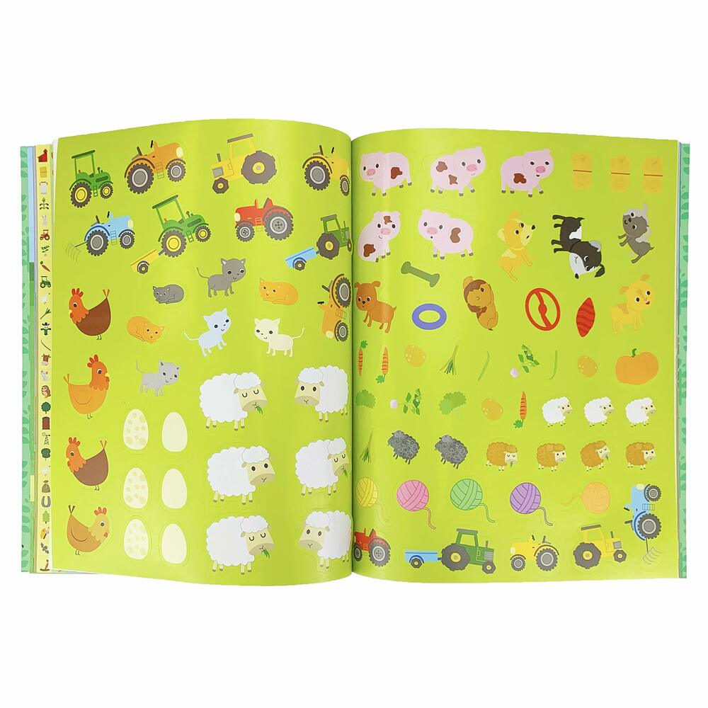 2000 Stickers Busy Farm Activity and Sticker Book Cottage Door Press