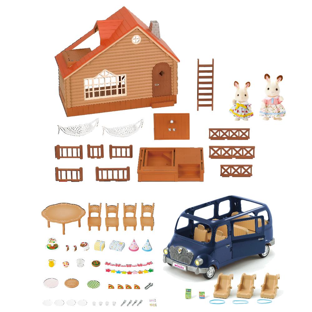 Calico Critters Lakeside Lodge Gift Set - Epoch Everlasting Play - Blue ...
