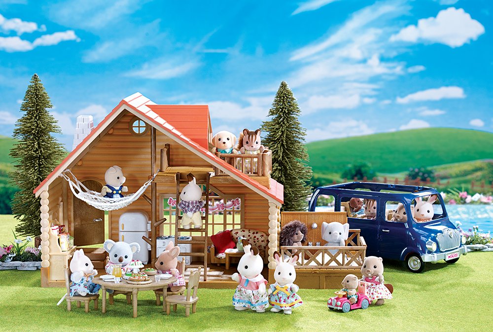 Calico Critters Lakeside Lodge Gift Set Epoch Everlasting Play Blue