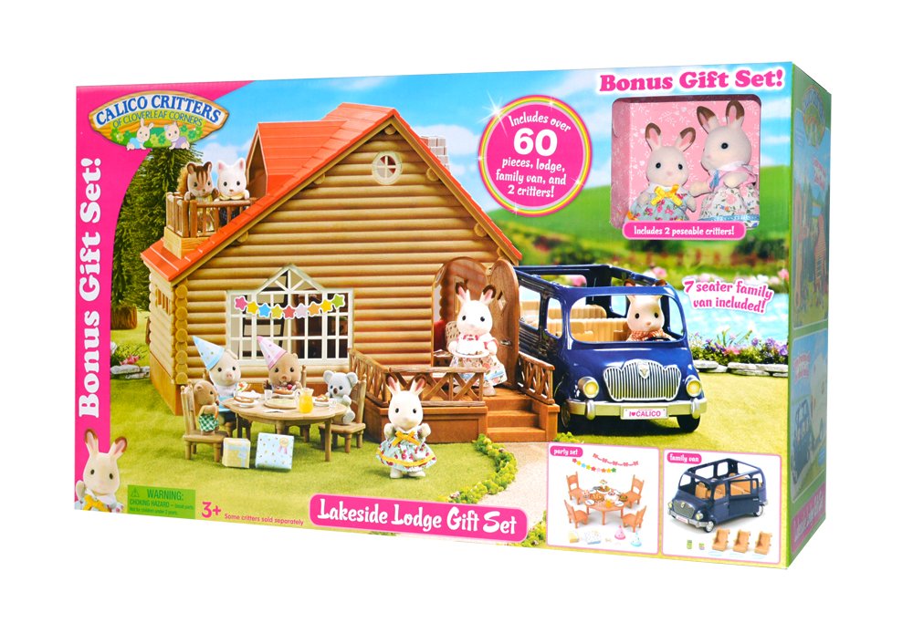 Calico Critters Lakeside Lodge Gift Set - Epoch Everlasting Play - Blue ...