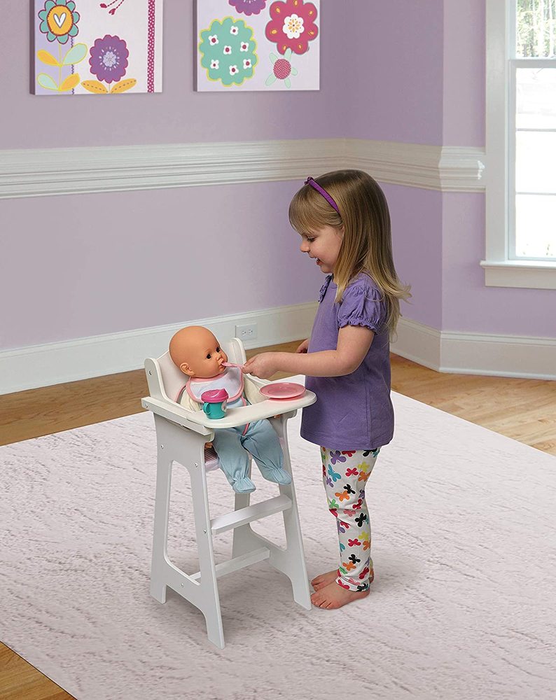 Doll High Chair Blue Turtle Toys