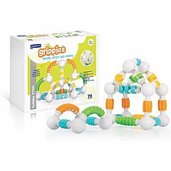 Guidecraft Grippies Shake, Build, Curve 70-Piece Set