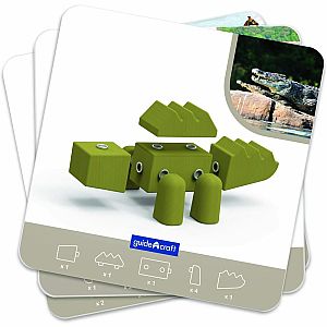 Guidecraft Snap Block Animals 33-Piece Set