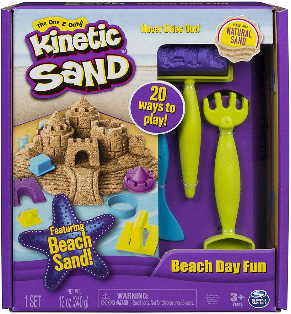 Kinetic Sand Sand Box & Molds - Spin Master - Blue Turtle Toys