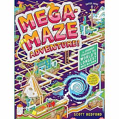 Mega-Maze Adventure! (Maze Activity Book for Kids Ages 7+): A Journey Through the World's Longest Maze in a Book