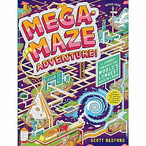 Mega-Maze Adventure! (Maze Activity Book for Kids Ages 7+): A Journey Through the World's Longest Maze in a Book