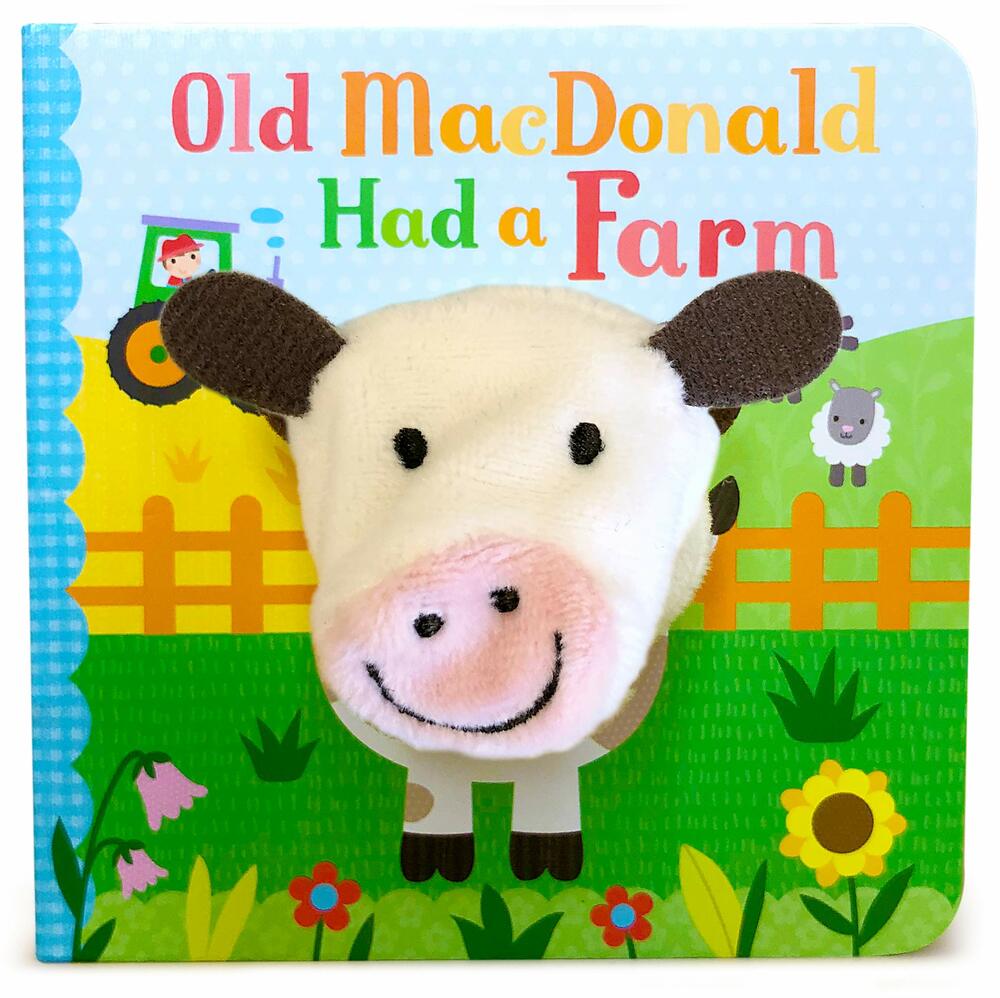 Old MacDonald Had a Farm Finger Puppet Board Book Blue Turtle Toys