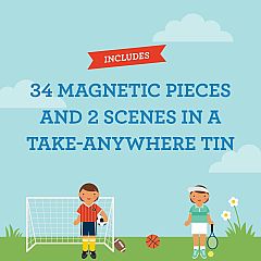 Shine Bright Sports Star: 25+ Pieces Magnetic Dress Up