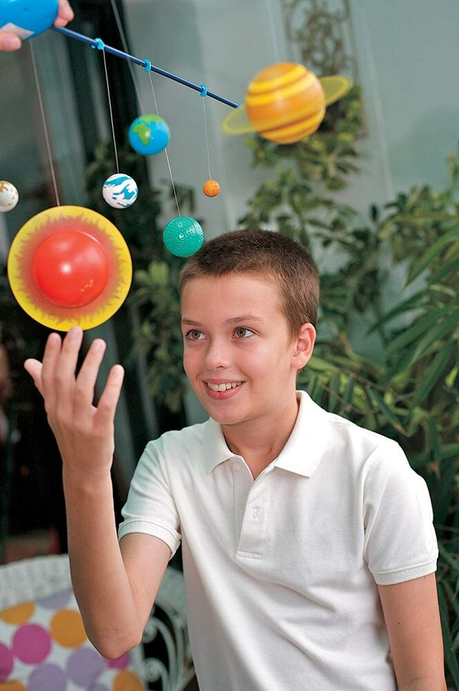 3D GlowintheDark Solar System Mobile Making Kit Blue Turtle Toys