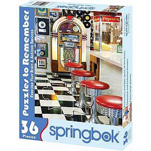 Springbok Puzzles to Remember - Malt Shop 36-Piece
