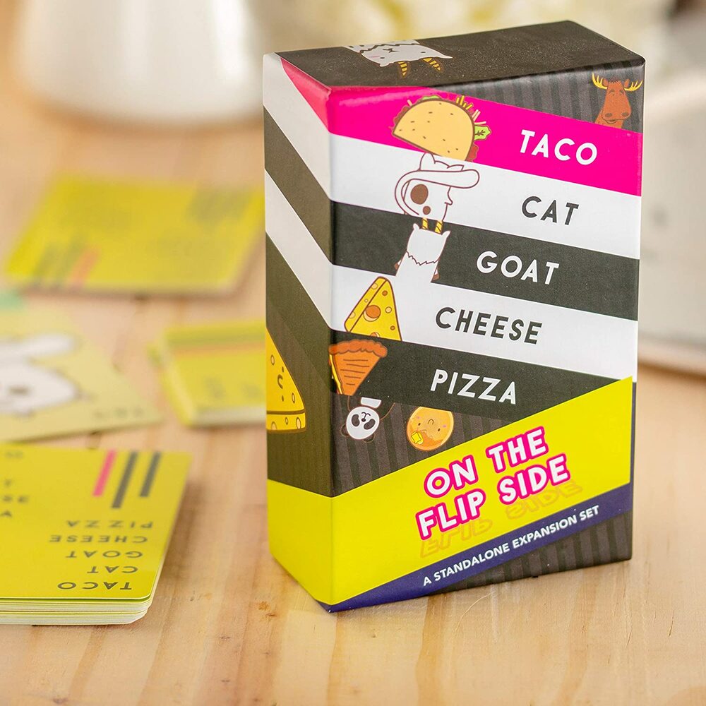 Taco Cat Goat Cheese Pizza Card Game Flip Side Blue Turtle Toys
