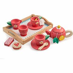Wooden Tea Tray Set