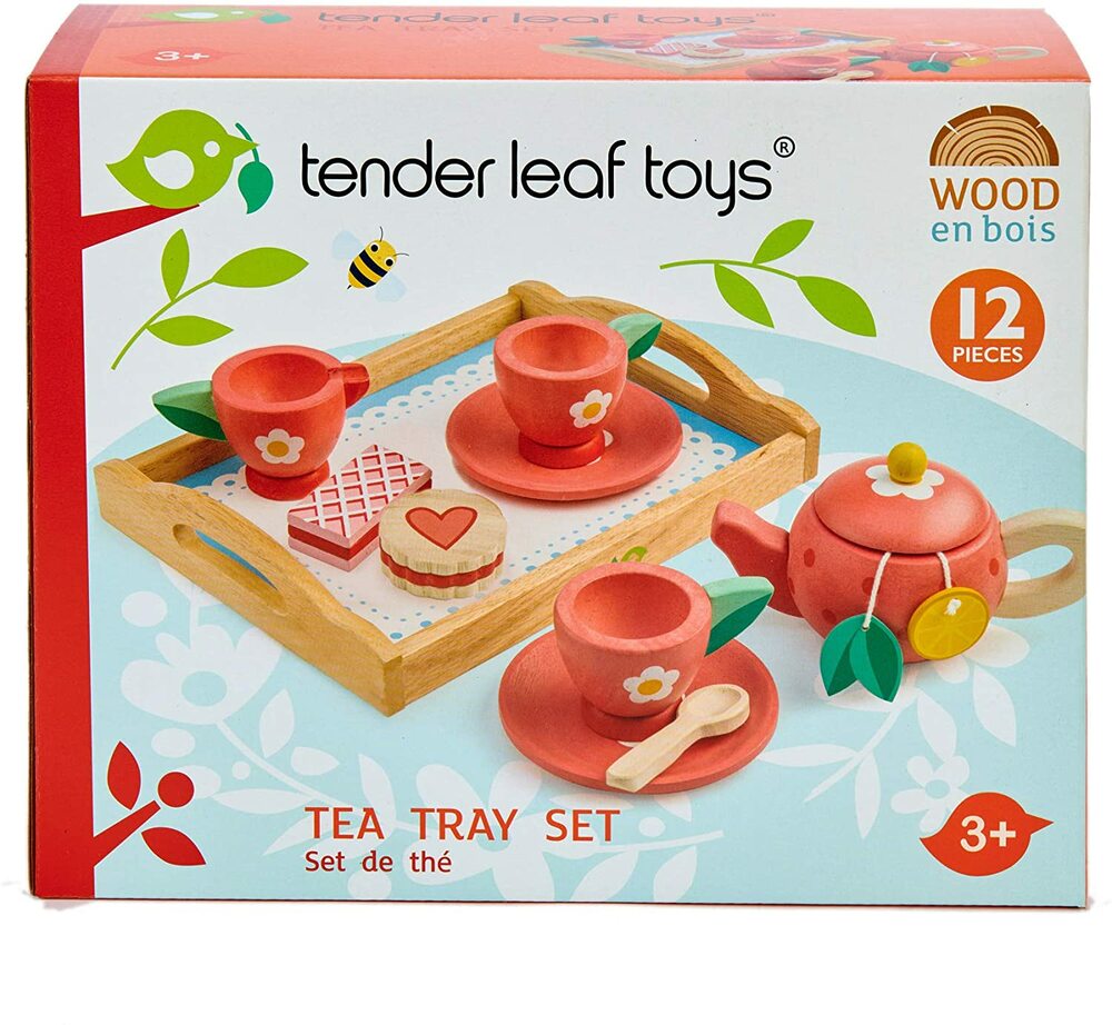 Tender Leaf Wooden Tea Tray Set - Tender Leaf Toys - Blue Turtle Toys