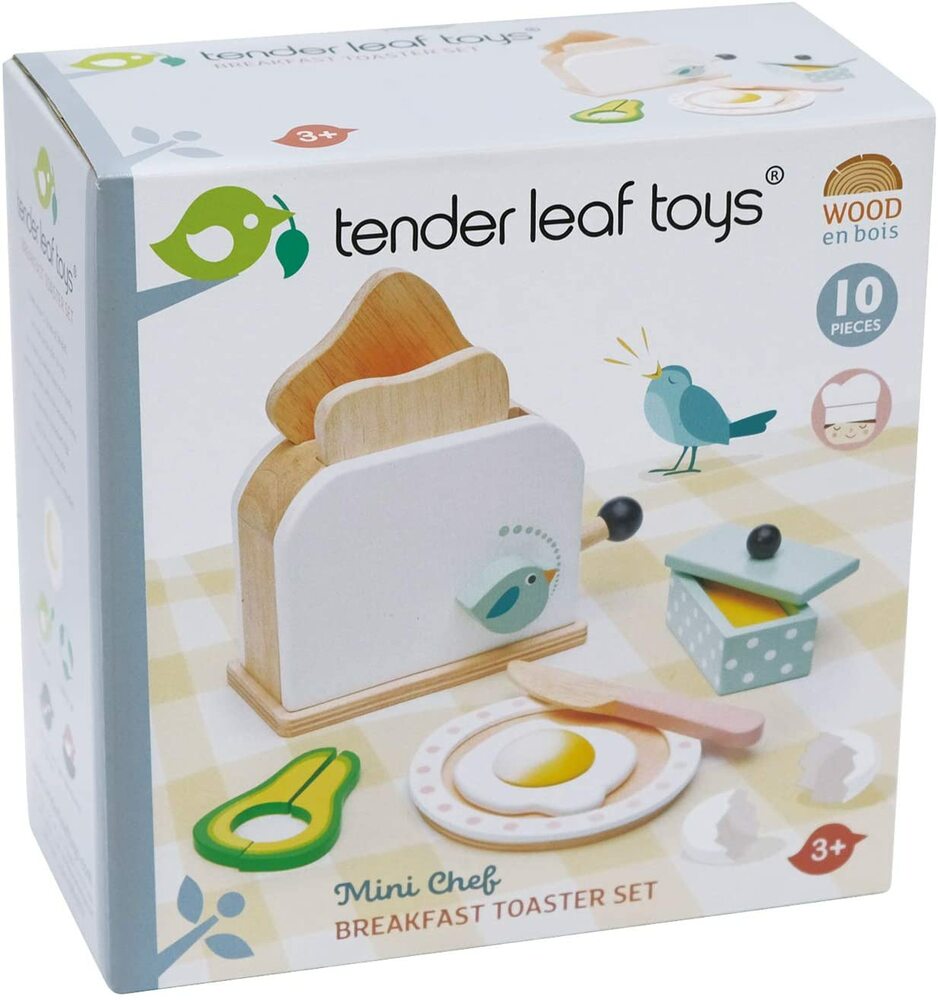 Tender Leaf Mini Chef Breakfast Toaster Set - Tender Leaf Toys - Blue ...
