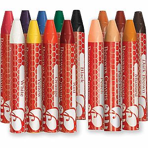 World Colors - 15Ct Beeswax Crayons